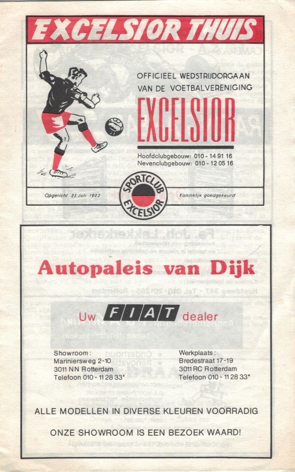 AZ Programma 8-sep-1985 Excelsior uit